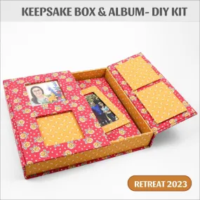 Keepsake box album DIY kit, cartonnage kit 224