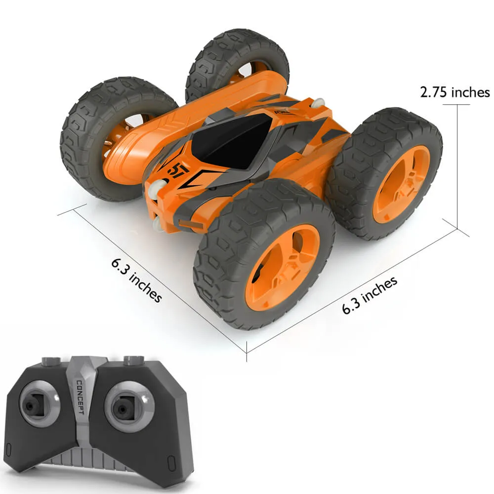 Kid RC Drift Cars 2.4G Remote Control Car Double Side 360 degrees Stunt Racing Car