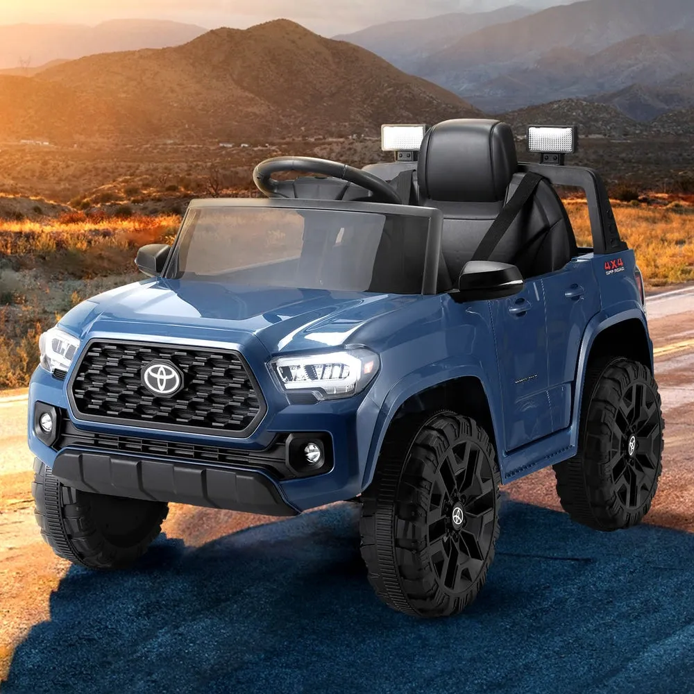 Kids Electric Ride On Car Toyota Tacoma Off Road Jeep Toy Cars Remote 12V - Blue