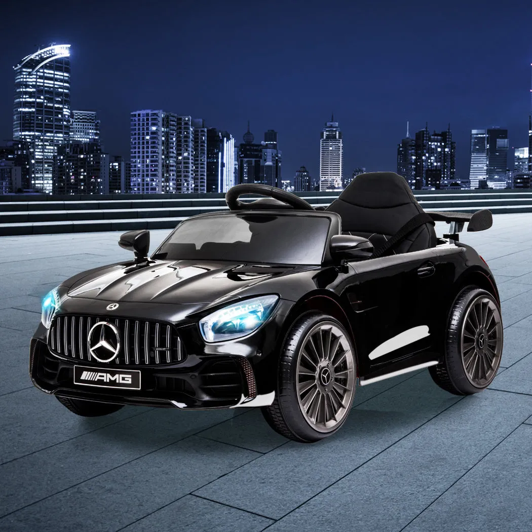 Kids Ride On Car 12V Battery Mercedes-Benz Licensed AMG GTR Toy Remote Control - Black