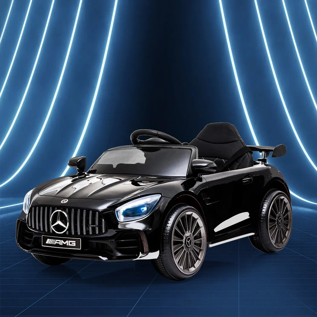 Kids Ride On Car 12V Battery Mercedes-Benz Licensed AMG GTR Toy Remote Control - Black