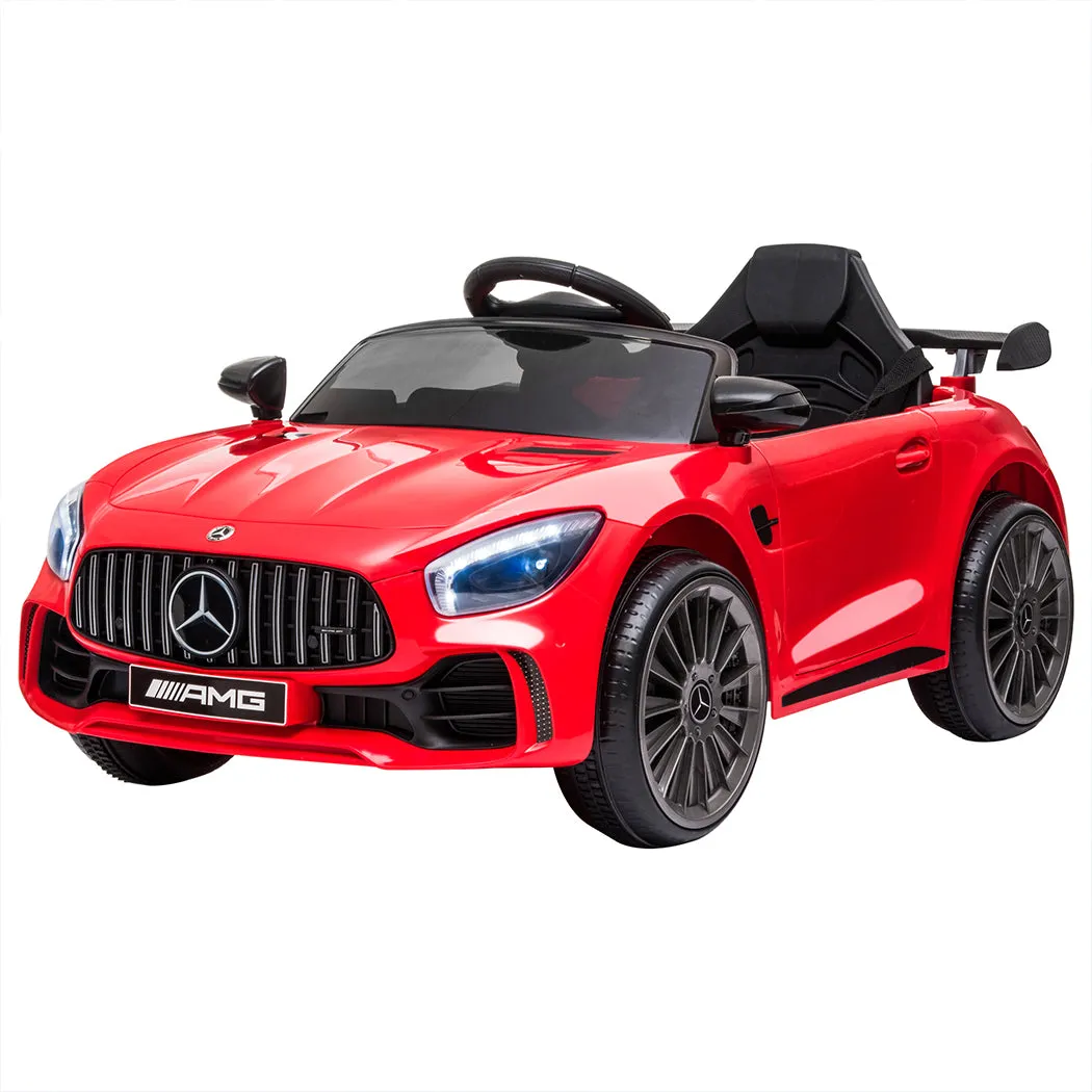 Kids Ride On Car 12V Battery Mercedes-Benz Licensed AMG GTR Toy Remote Control - Red