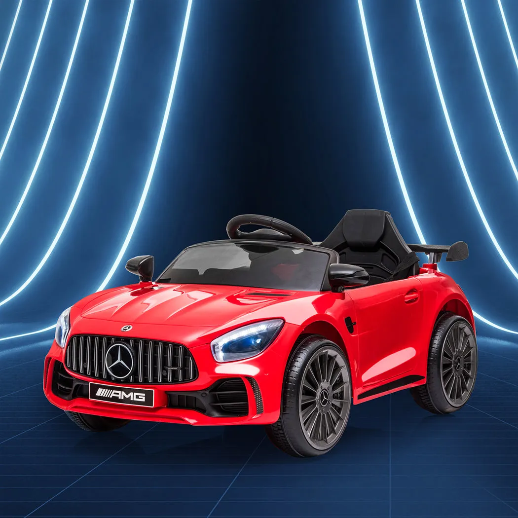 Kids Ride On Car 12V Battery Mercedes-Benz Licensed AMG GTR Toy Remote Control - Red