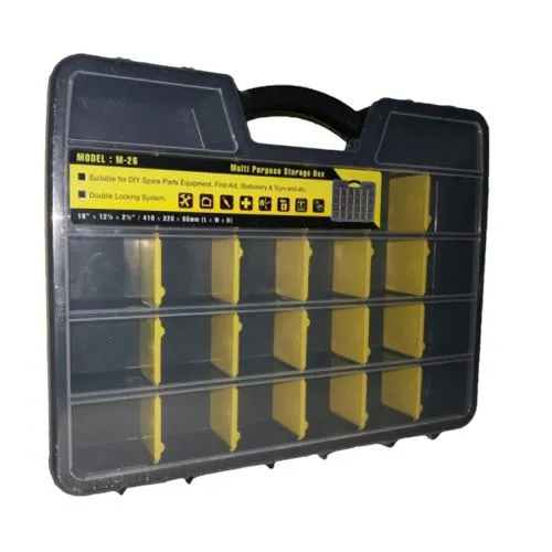 KTK M-26 Multi Purpose Storage Box 26 Compartment Box | Model : TB-M26