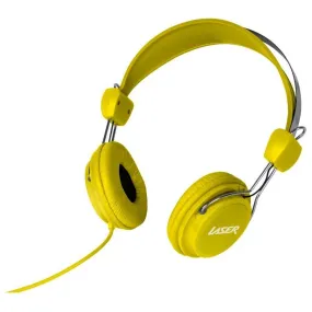 Laser Kids Stereo Headphones - Yellow