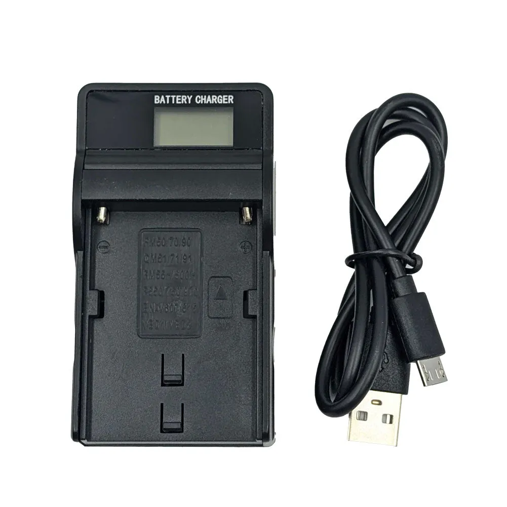 LCD Multi Battery Charger for Sony NP-F Series, JVC, and Panasonic