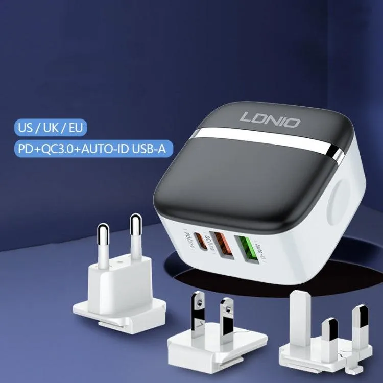 LDNIO 32W Quick Charge 3.0 USB Phone Charger with 3 Ports