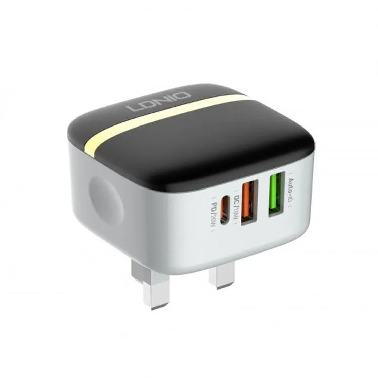 LDNIO 32W Quick Charge 3.0 USB Phone Charger with 3 Ports