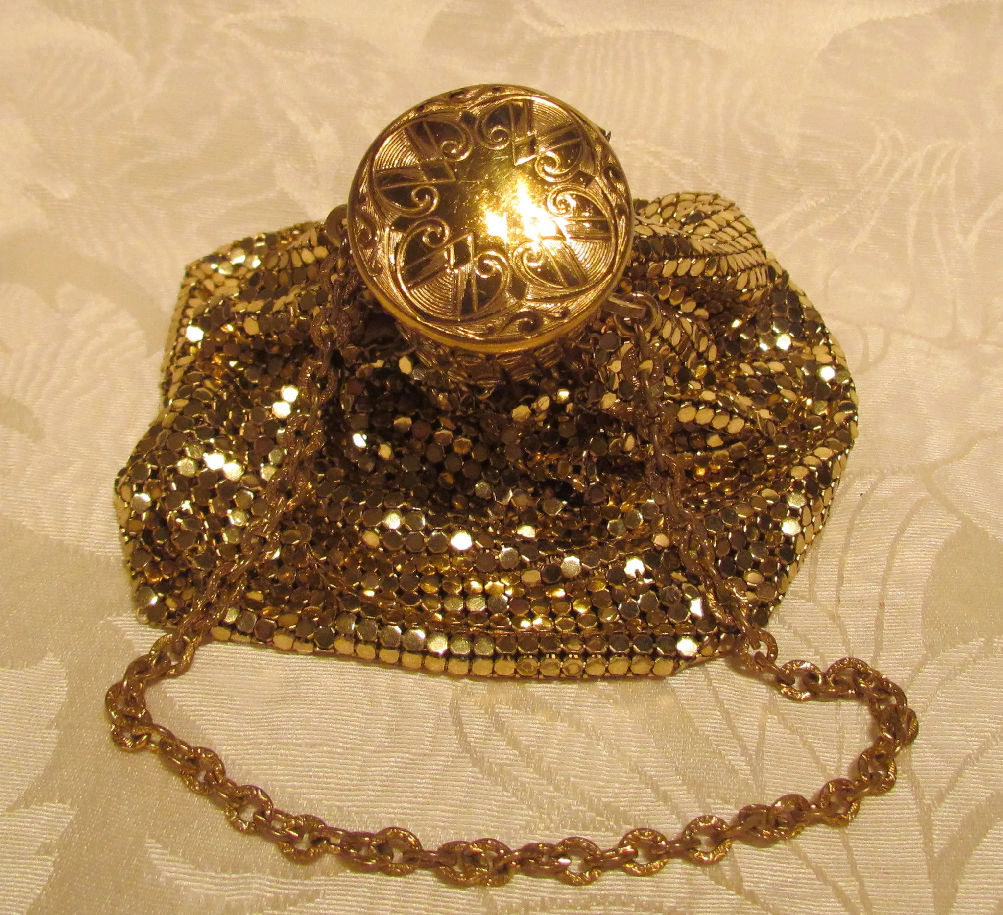 LeMaire Fi Mother Of Pearl Opera Glasses 1890s Paris Theater Glasses 1920s Gold Mesh Gate Top Purse