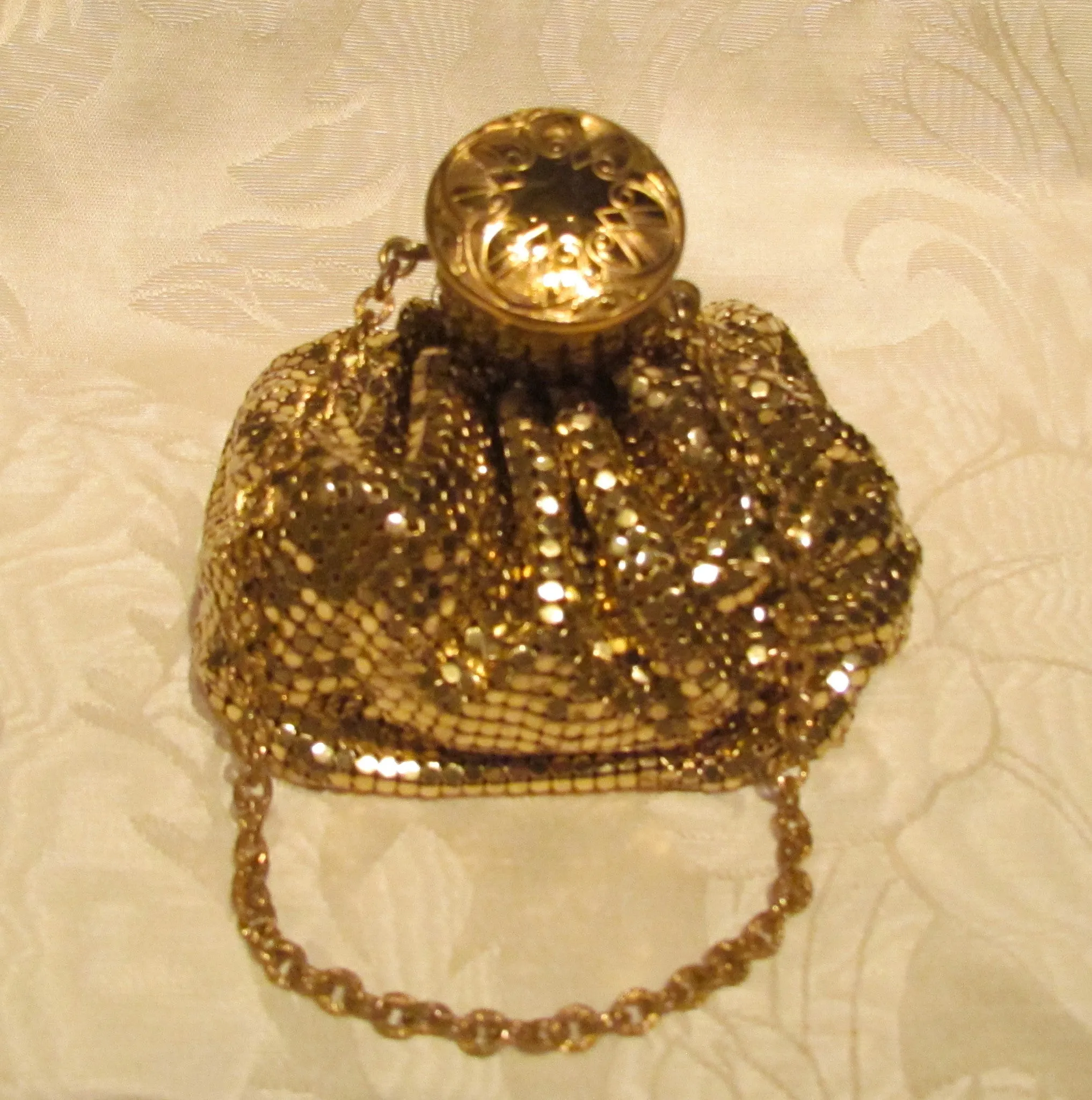 LeMaire Fi Mother Of Pearl Opera Glasses 1890s Paris Theater Glasses 1920s Gold Mesh Gate Top Purse