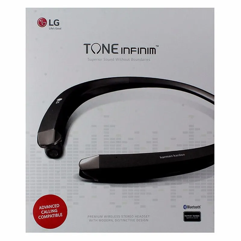 LG Tone Infinim HBS-910 Wireless Bluetooth Headset - Black