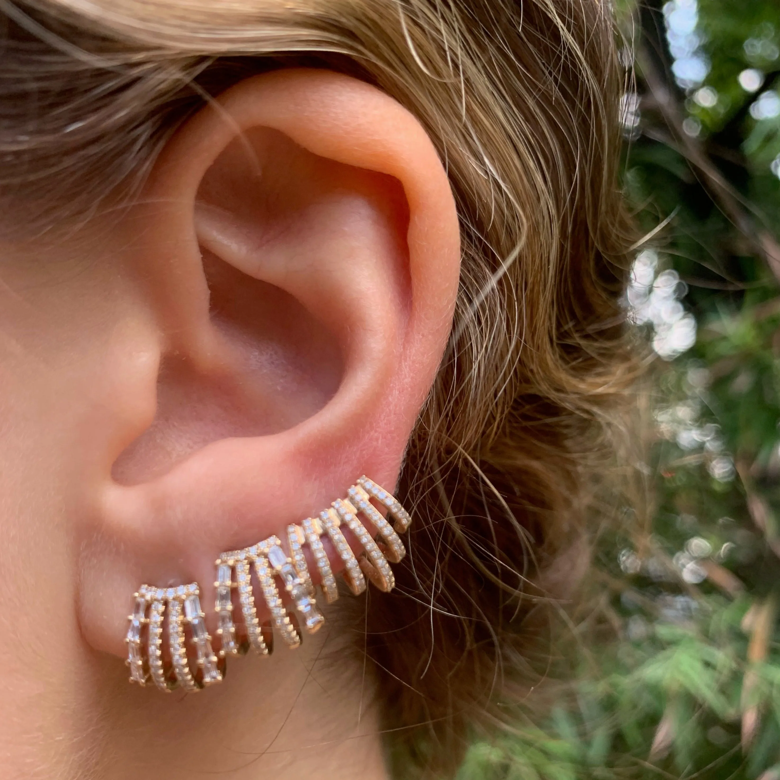 Linear Blend Ear-Cuff Stud