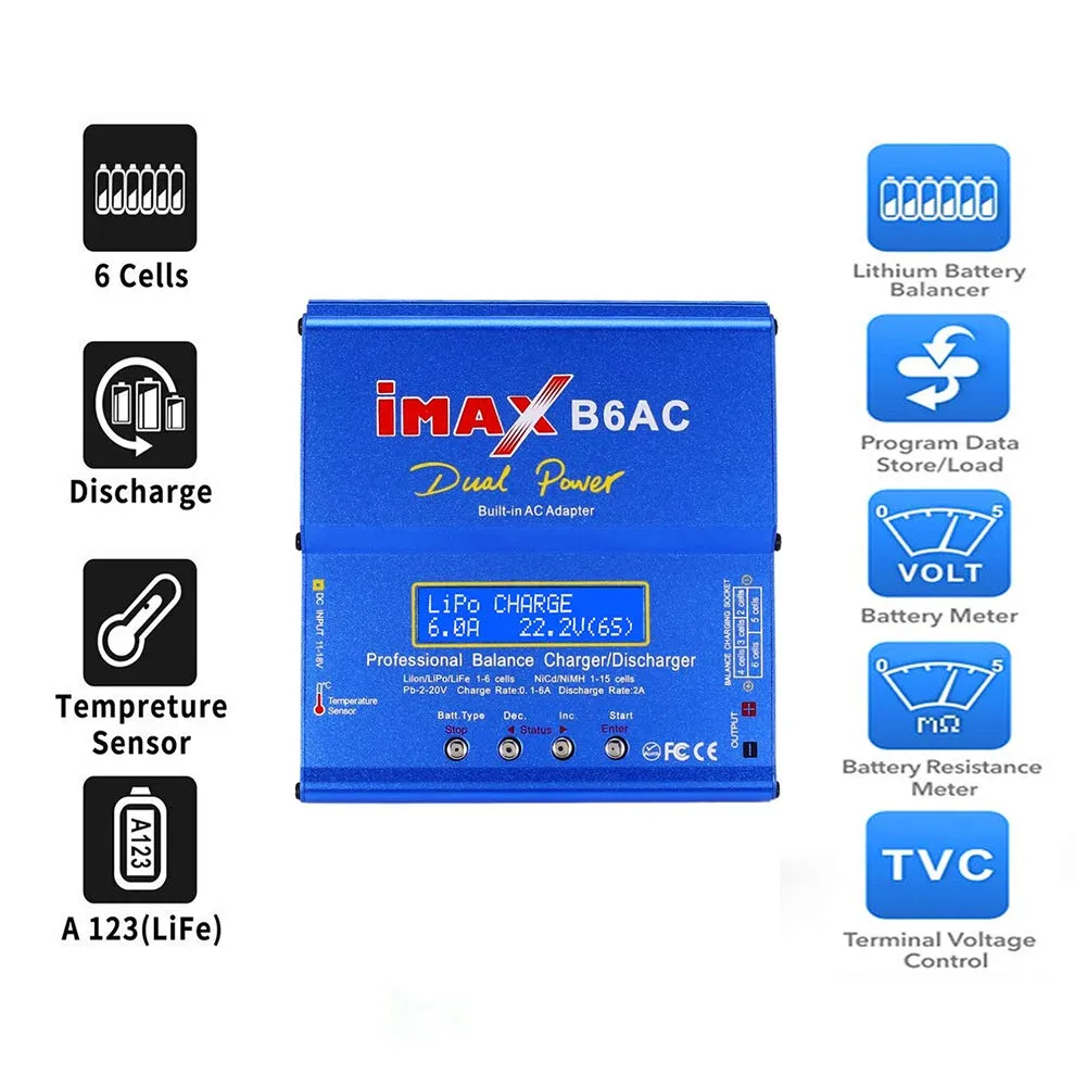 Lipo Battery Charger Imax B6Ac Balance Charger