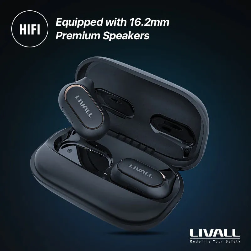 LIVALL LTS21 Pro Open Ear Headphones - Black