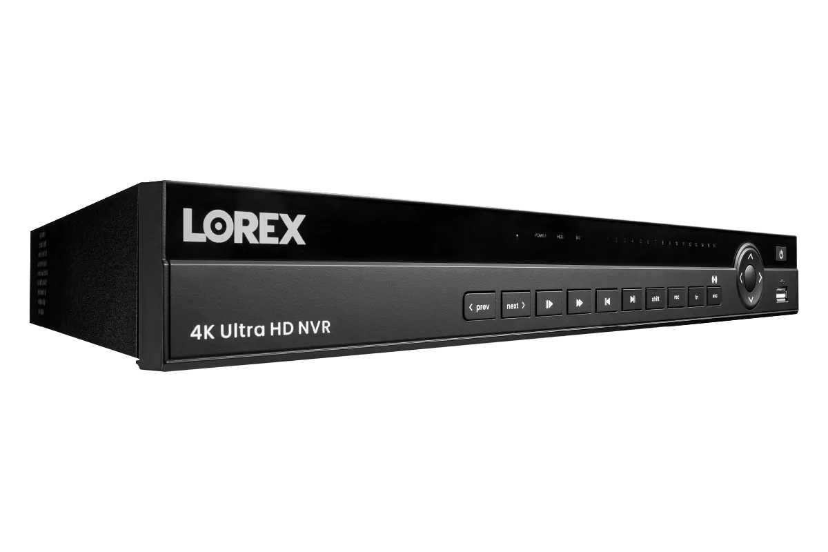 Lorex Elite Series NVR with N4 (Nocturnal Series) IP Dome Cameras - 4K 32-Channel 8TB Wired System