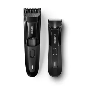 MANSCAPED® The Beard & Body Bundle Contains: The Beard Hedger™ Premium Precision Beard Trimmer and The Lawn Mower™ 4.0 Waterproof Electric Body Hair Trimmer