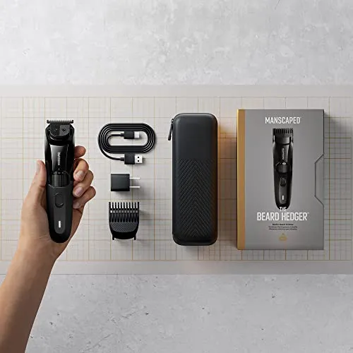 MANSCAPED® The Beard & Body Bundle Contains: The Beard Hedger™ Premium Precision Beard Trimmer and The Lawn Mower™ 4.0 Waterproof Electric Body Hair Trimmer