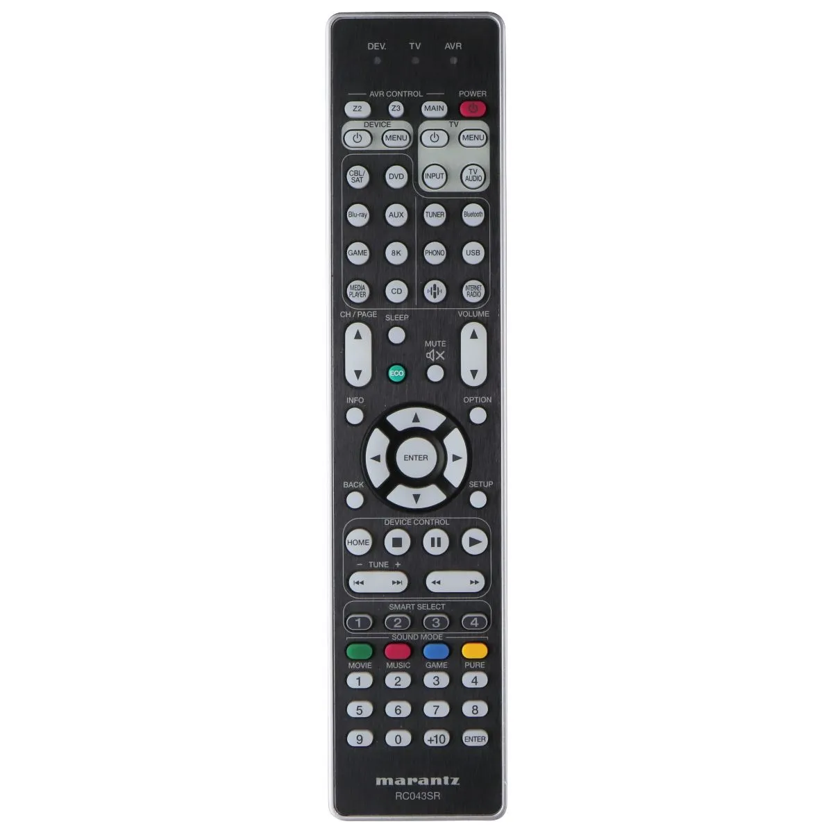 Marantz Remote Control RC043SR - Black/Silver