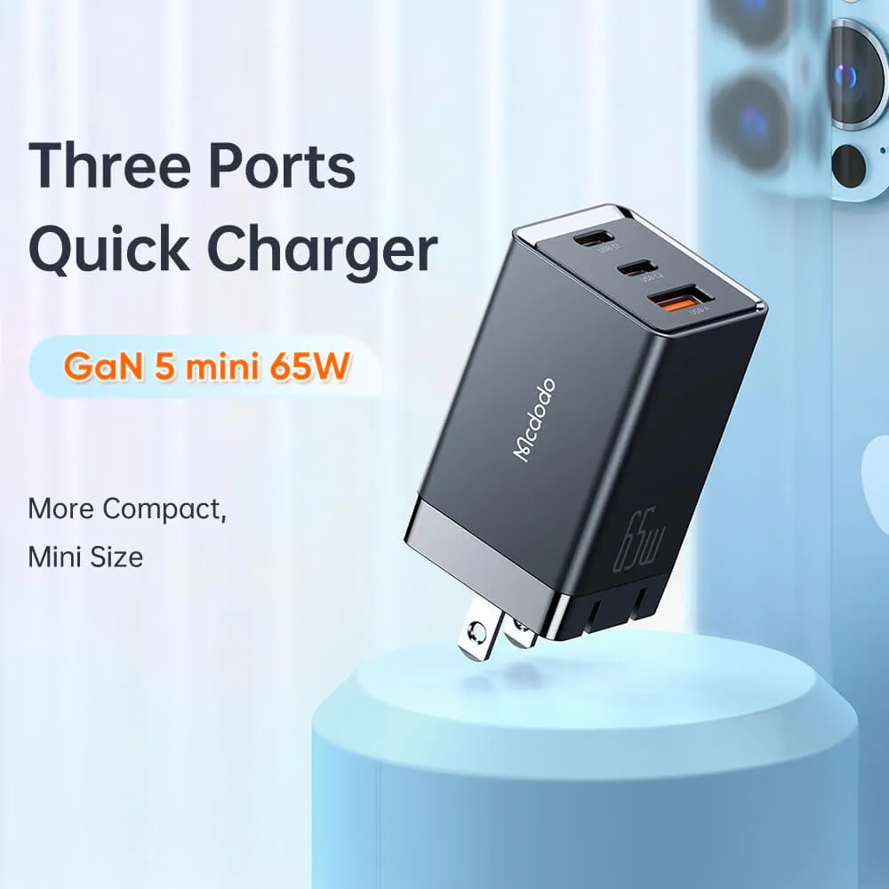 Mcdodo GaN 5 Mini 65W Charger (US Plug)