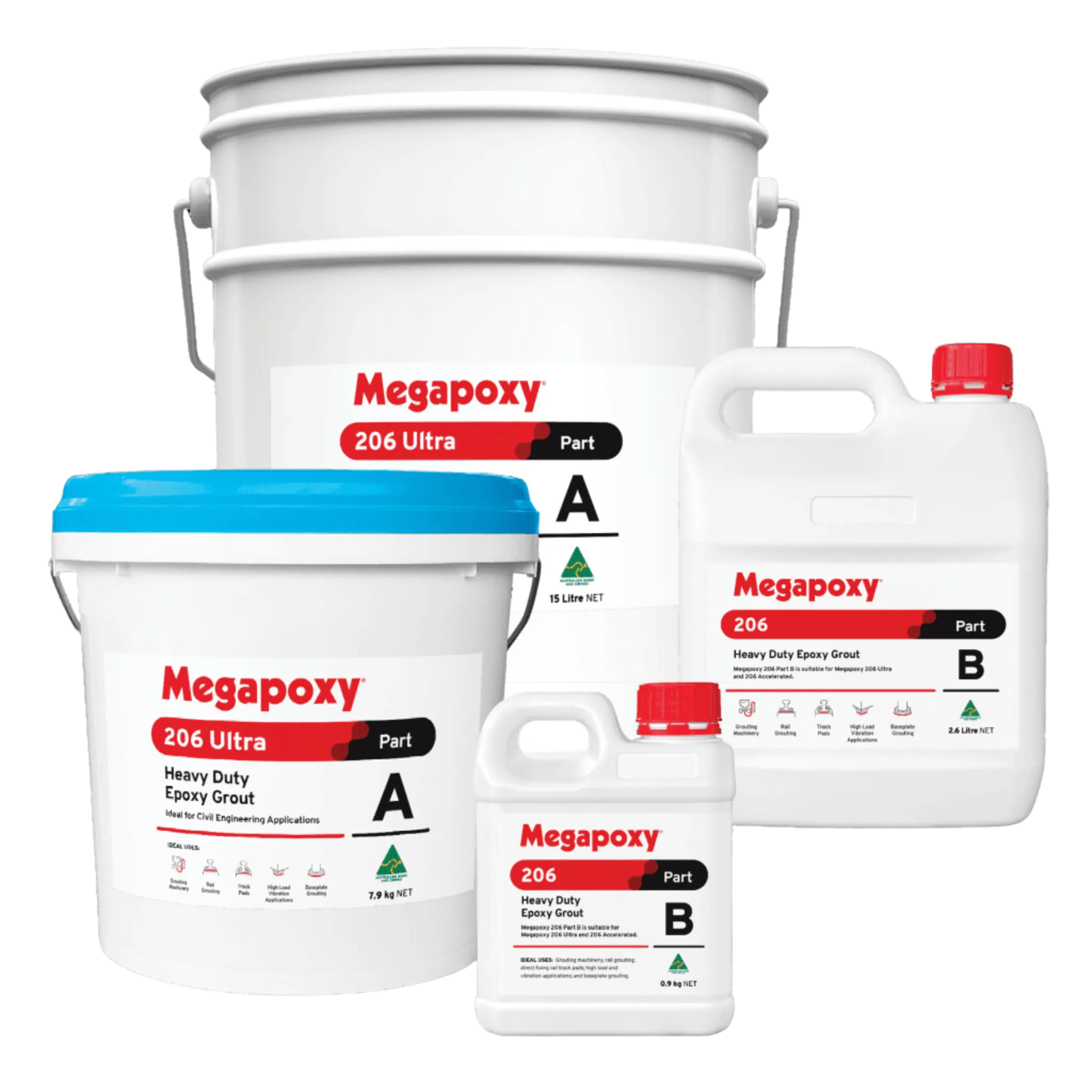 Megapoxy 206 Ultra Heavy Duty Grout (2 Part Kit)