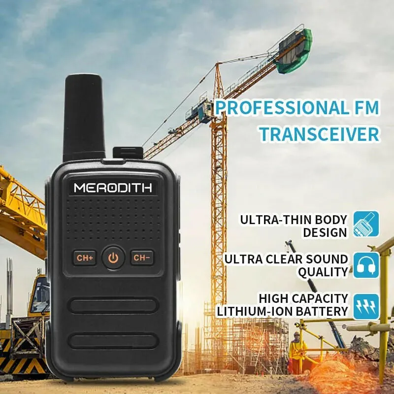 MERODITH C56 walkie talkie 2 sets of walkie talkies USB C-type telephone portable radio professional and powerful hunting