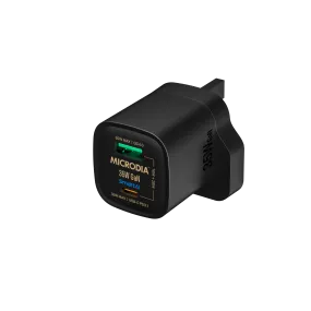 MICRODIA SMARTCube™ Nano 35W, GaN Wall Charger, USB-C PD3.1   USB-A QC4.0