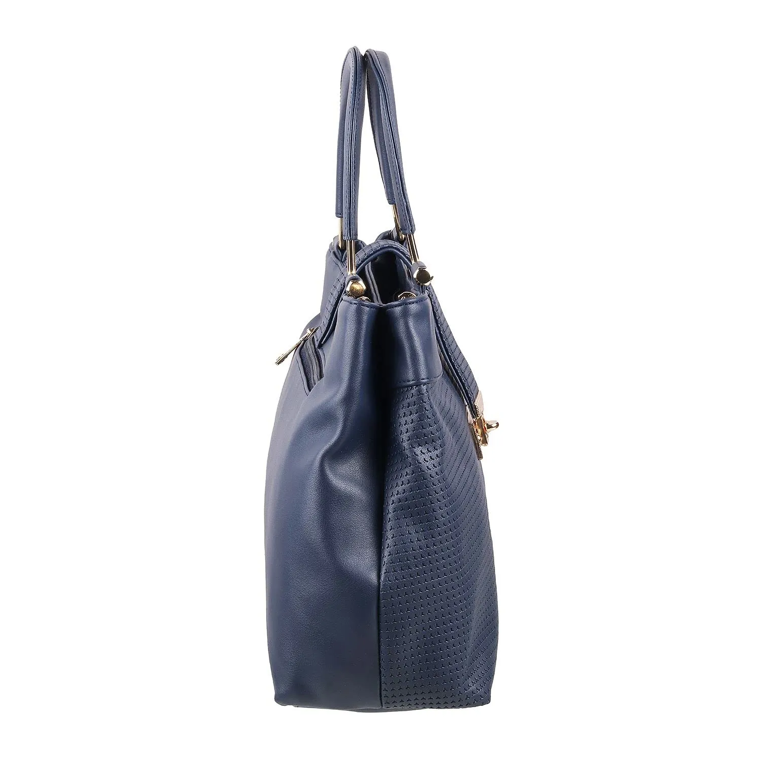 Mochi Womens Synthetic Blue Navy Satchel Bags (One Size)