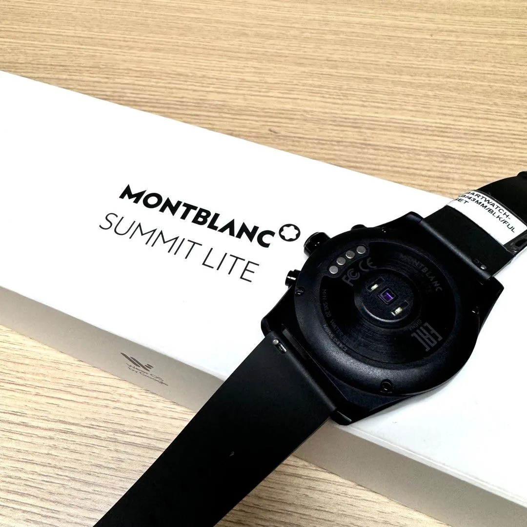 Montblanc Summit Lite Smartwatch - Black with Rubber Strap