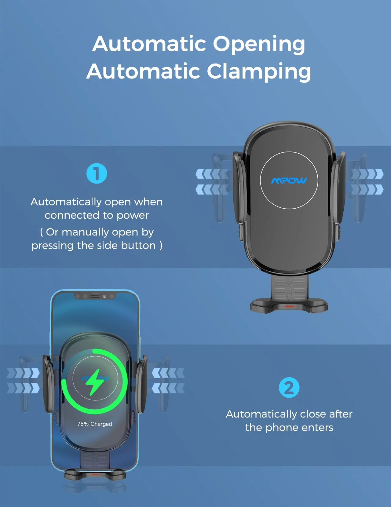 Mpow CA166A Wireless Car Charger