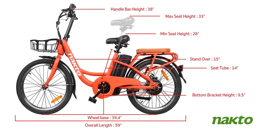 Nakto Pony City Cargo 20" Electric Bike