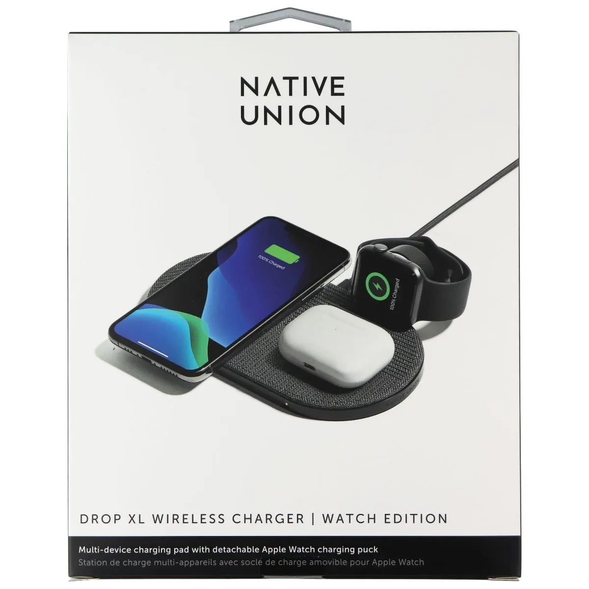 Native Union Drop XL Wireless Charger (Watch Edition) - Gray