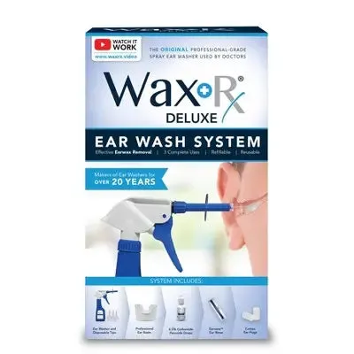 New - Wax-Rx Deluxe Ear Wash System