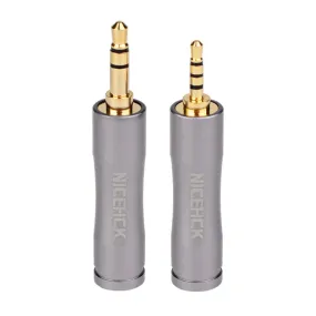 NiceHCK HIFI Earphone Adapter Plug 4.4mm Female to 3.5mm 2.5mm Male Wire Connector Gold-plated Audio Jack Earbud Accessories