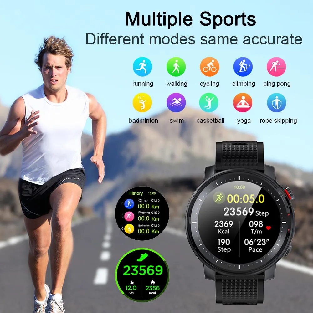 🔥Only $23.99 The 2nd one🔥2021 Full touch Smart Watch(LED light/muti-Sports mode/370mAh battery/Bluetooth 5.0)