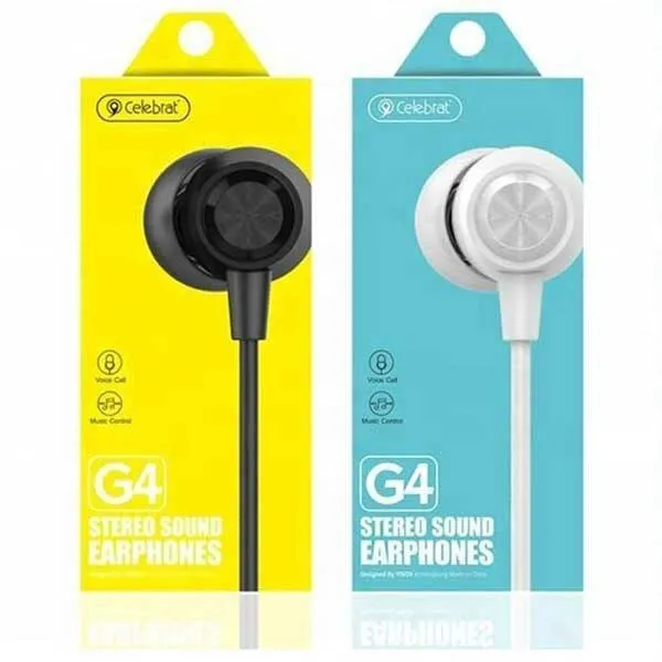 Original Celebrat G4 Stereo Sound Music Earphones