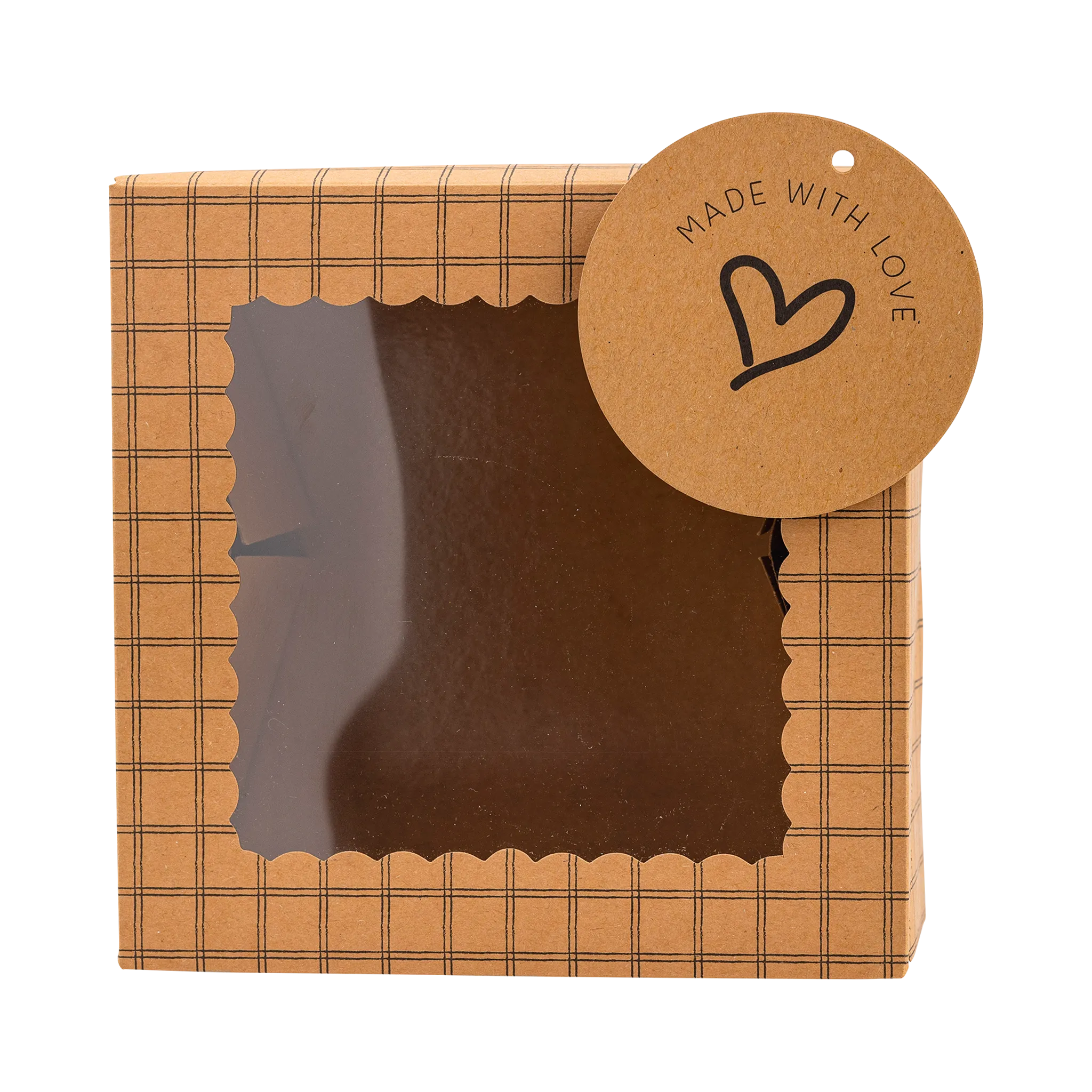 PEA1003 - Made with Love Kraft Cookie Box