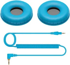 Pioneer DJ HC-CP08-L Ear Pads & Cord for HDJ-CUE1 - Blue