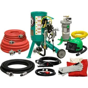 Pirate Brand 121-0510-D-EDC 12VDC Electric Pressure Release System 150 PSI 0.5 CU.FT. Portable Abrasive Blast Pot /  Sandblasting Machine