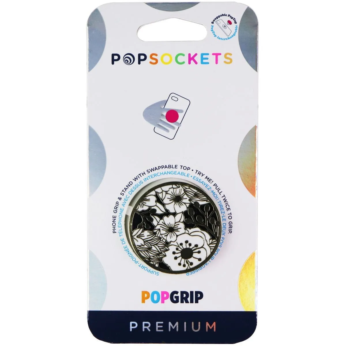 PopSockets PopGrip with Swappable Top for Phones and Tablets - Wild Flowers