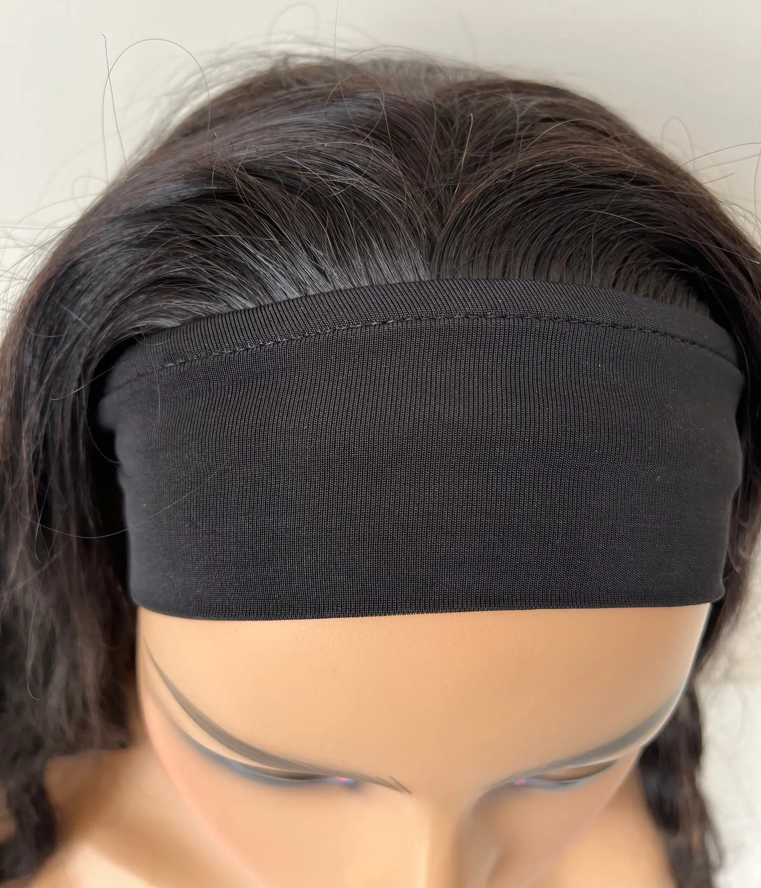 Preloved, Luvme, Body Wave High Density Headband Wig | Human hair | Natural Black | Average cap | 24" length