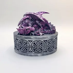 Purple Dragon Dice Box with Lid