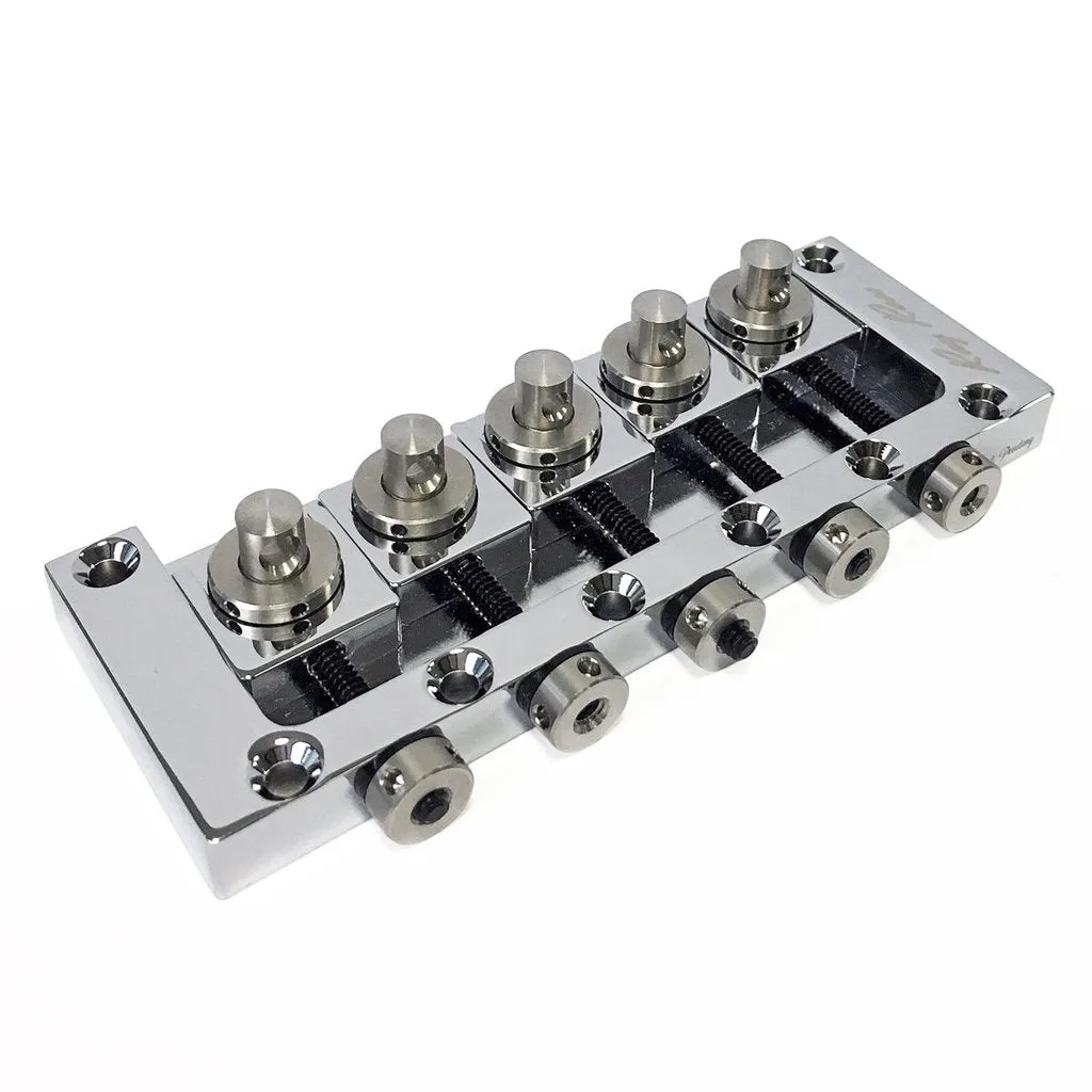 Ray Ross Saddle-Less Bass Bridge ~ 5 String / 19mm Chrome