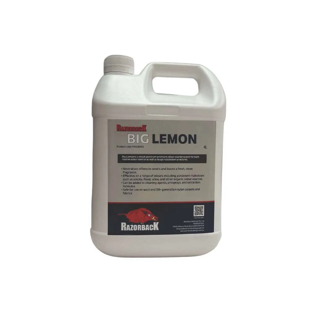 Razorback Big Lemon Deodoriser 4ltr