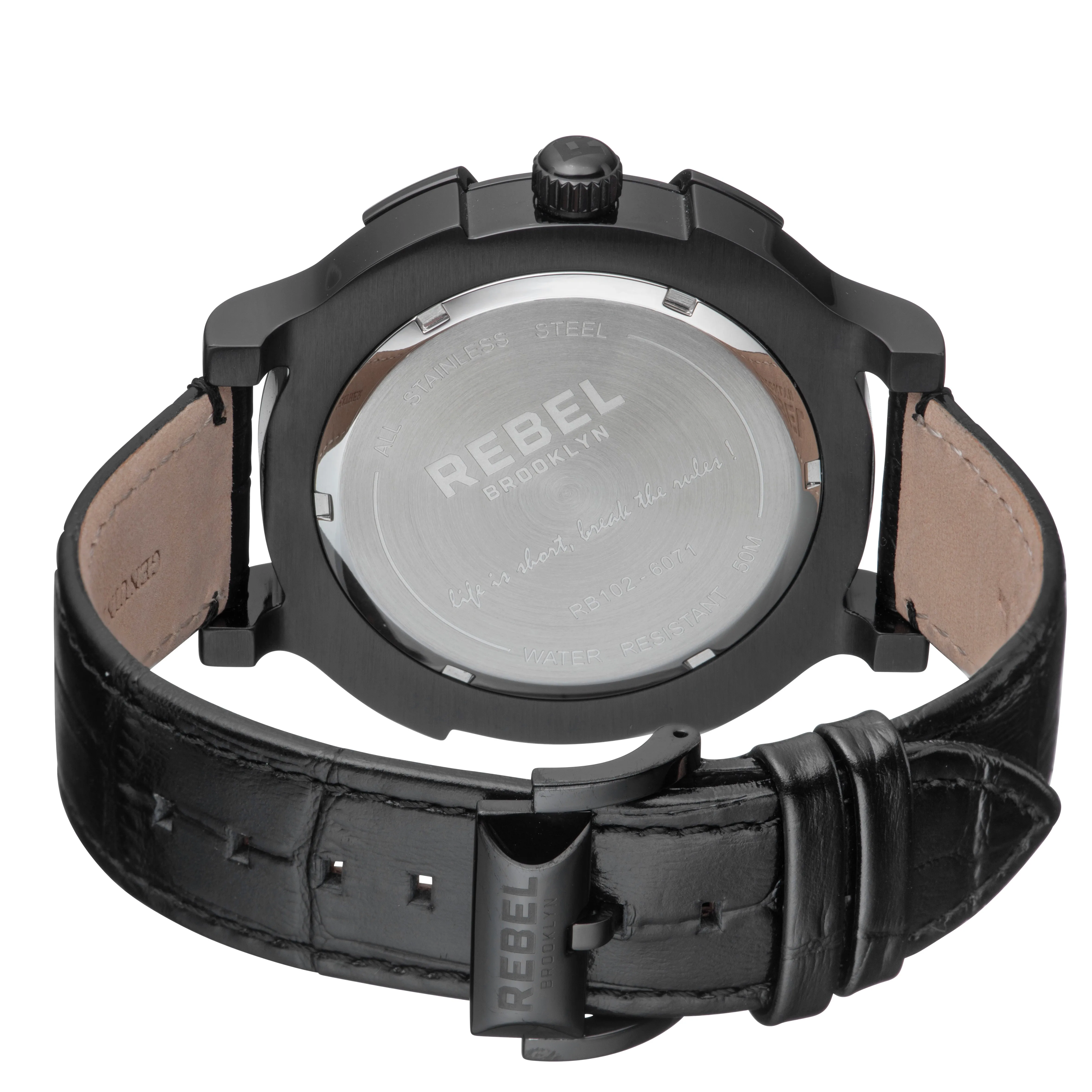 Rebel Men's Brooklyn Bridge 48mm Quartz Watch RB102-6071