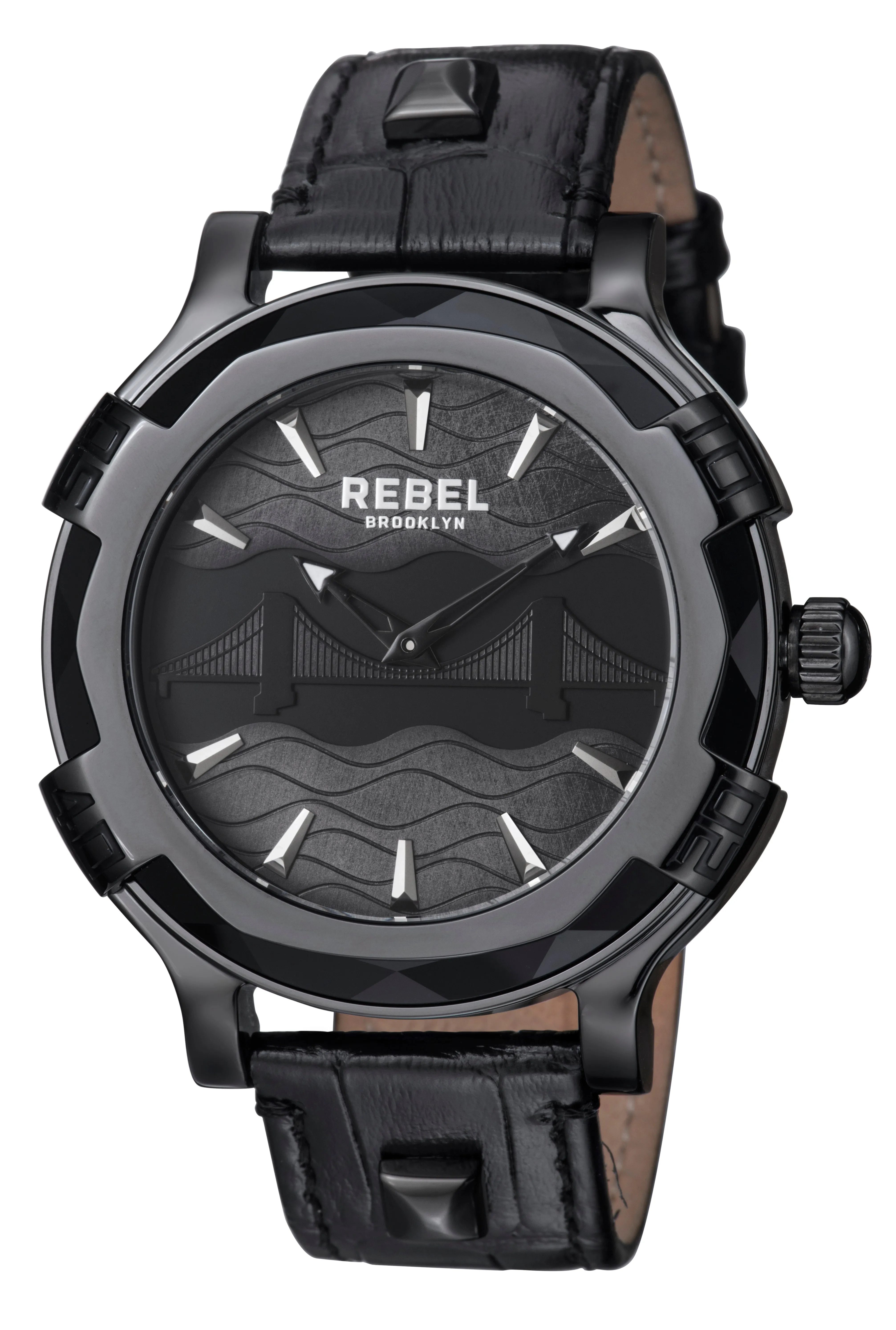 Rebel Men's Brooklyn Bridge 48mm Quartz Watch RB102-6071