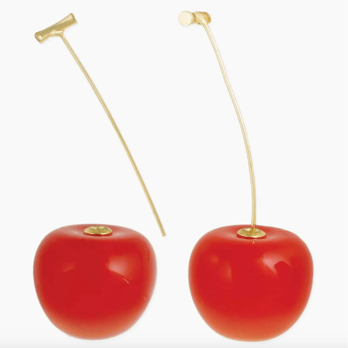 Resin Cherry Drop Earrings