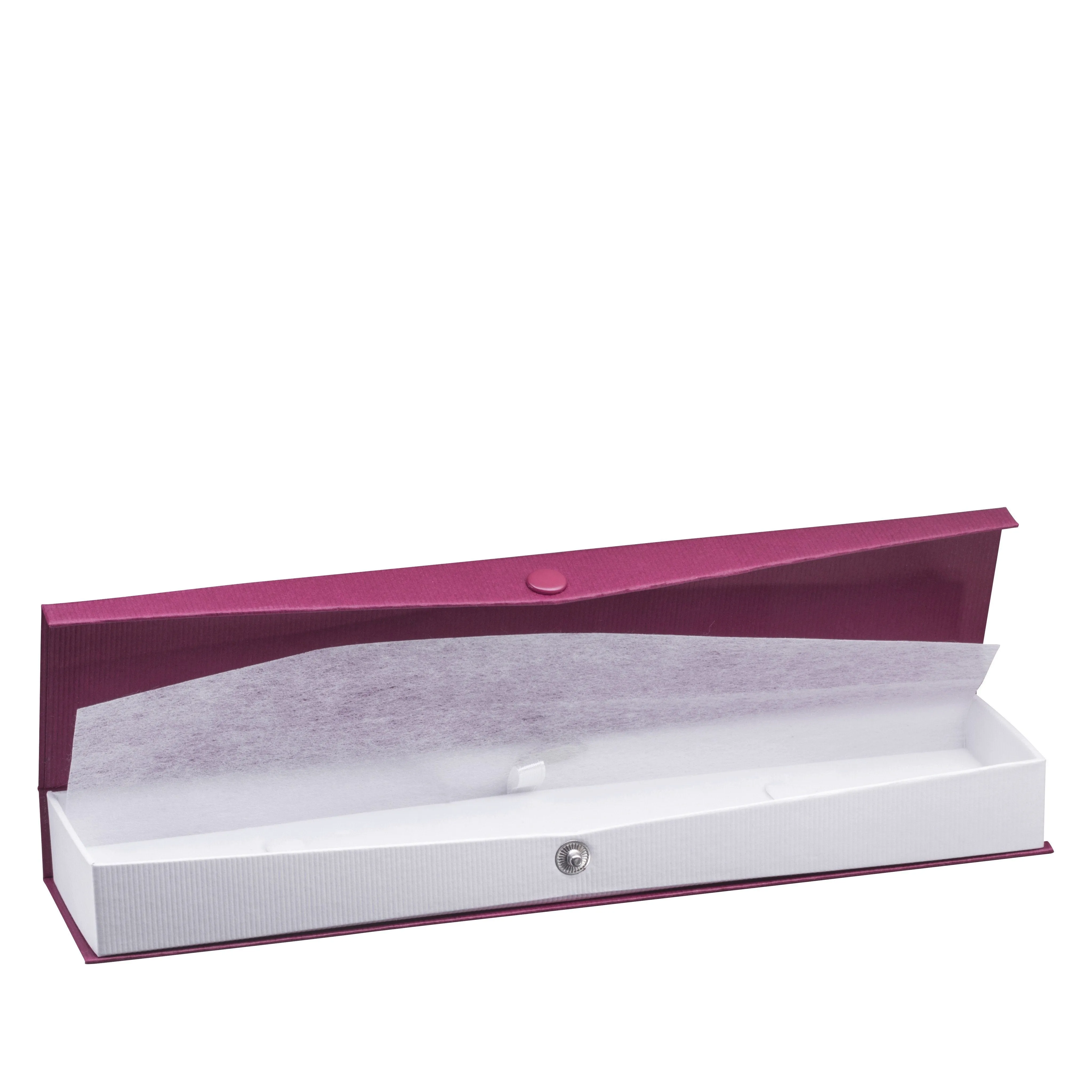 Ribbed Paper Snap Bracelet Box, Prim Collection