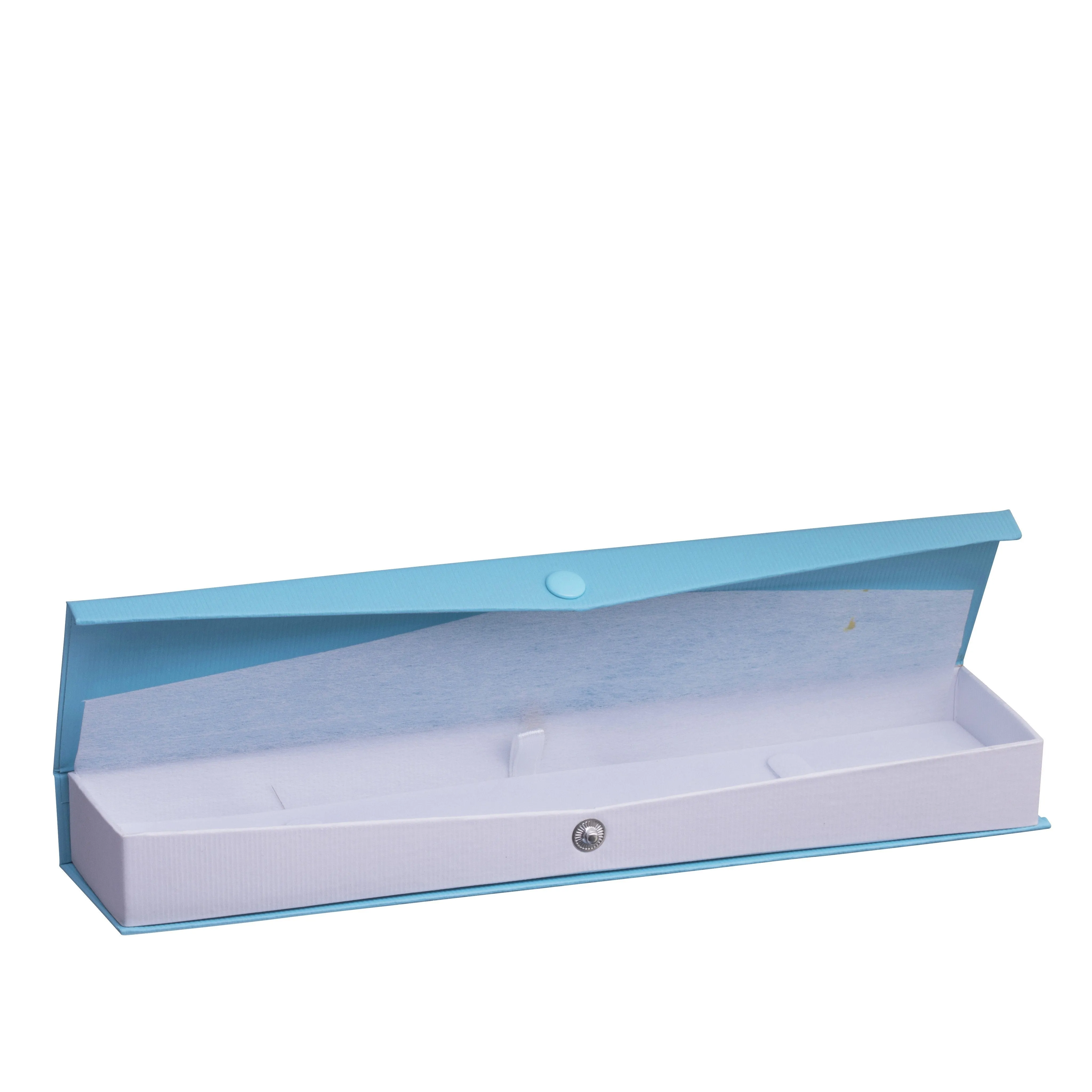 Ribbed Paper Snap Bracelet Box, Prim Collection