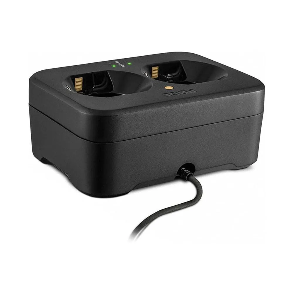 RODE RS-1 Recharge Station (2-Dock) Charging Dock for Interview PRO, TX-M2 Microphones and LB-1 Battery with Locking Power Connector - Audio Accessories