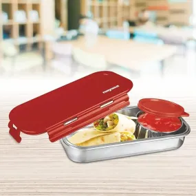 Ruby Steel Lunchbox